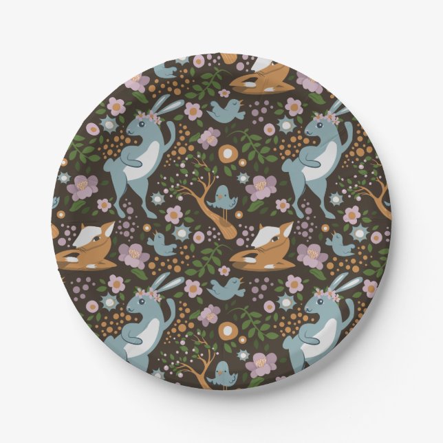 The Friendly Forest Paper Plate (Front)