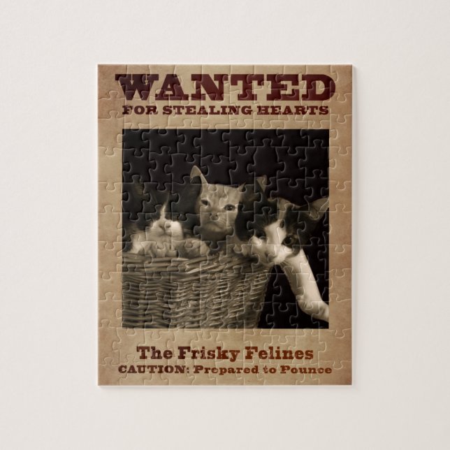 The Frisky Felines Jigsaw Puzzle (Vertical)