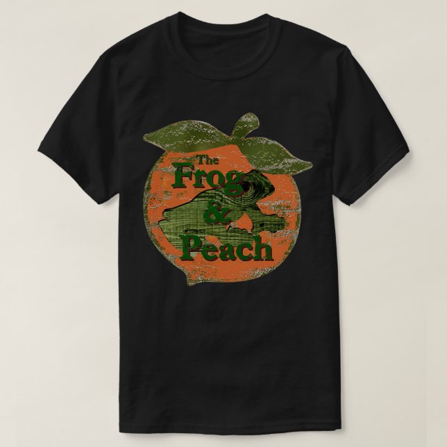 The Frog and Peach Restaurant T-Shirt (Design Front)