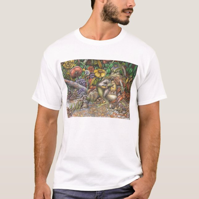 The Frog And The Fiddle - Shirt (White) (Front)