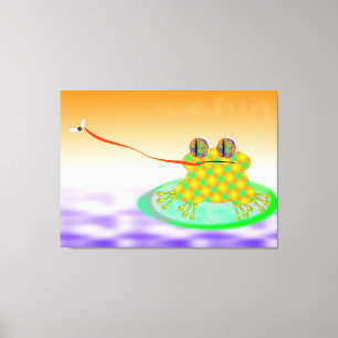 The Frog And The Fly Canvas Print