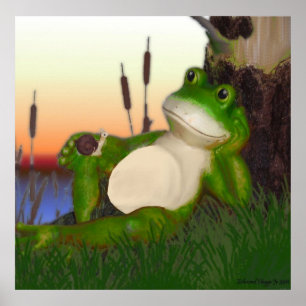 The Frog and the Snail Print