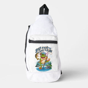 The Frog Angler: A Playful Twist on Fishing Sling Bag