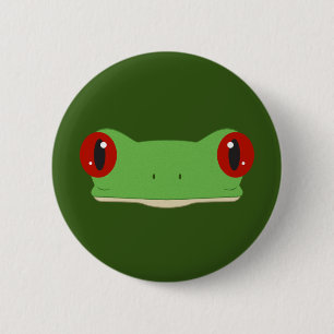 The Frog Face 2 Inch Round Button