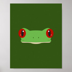 The Frog Face Poster