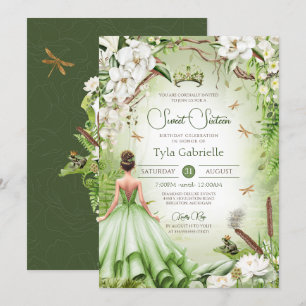 The Frog Prince Fairytale Princess Sweet Sixteen Invitation