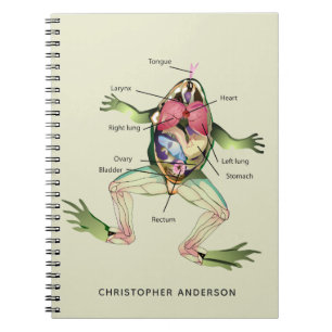 The Frog's Anatomy Personalize Notebook