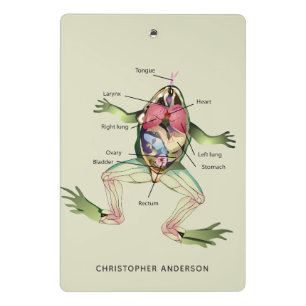 The Frog's Anatomy Personalized Mini Clipboard