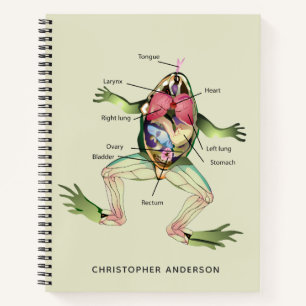 The Frog's Anatomy Personalized Notebook