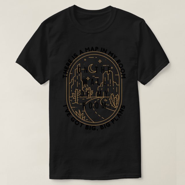 The front bottoms Maps   T-Shirt (Design Front)