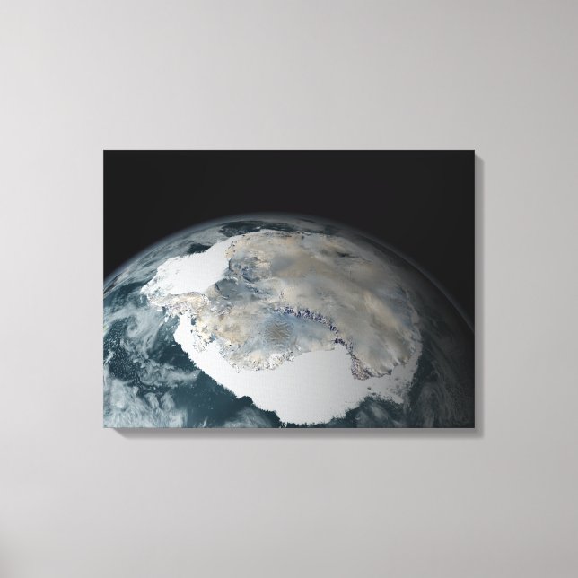 The frozen continent of Antarctica Canvas Print (Front)