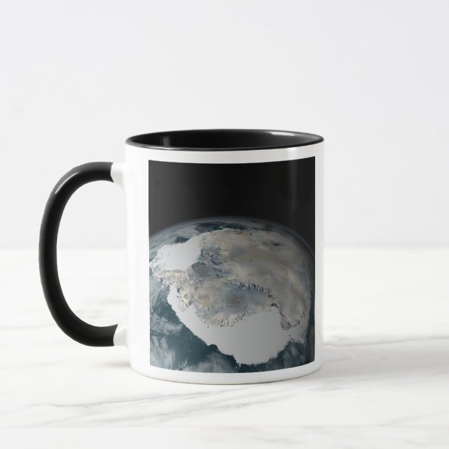 The frozen continent of Antarctica Mug (Left)