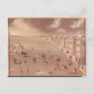 The Frozen Lagoon in 1708 Postcard