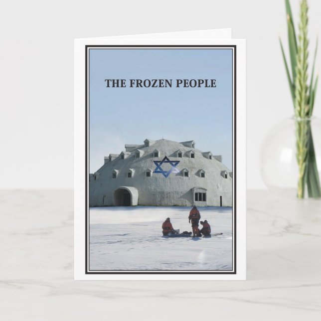 The Frozen People Jewish Christmas Card (Front)