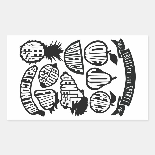 The Fruit of the Spirit - Christian Sticker (Front)