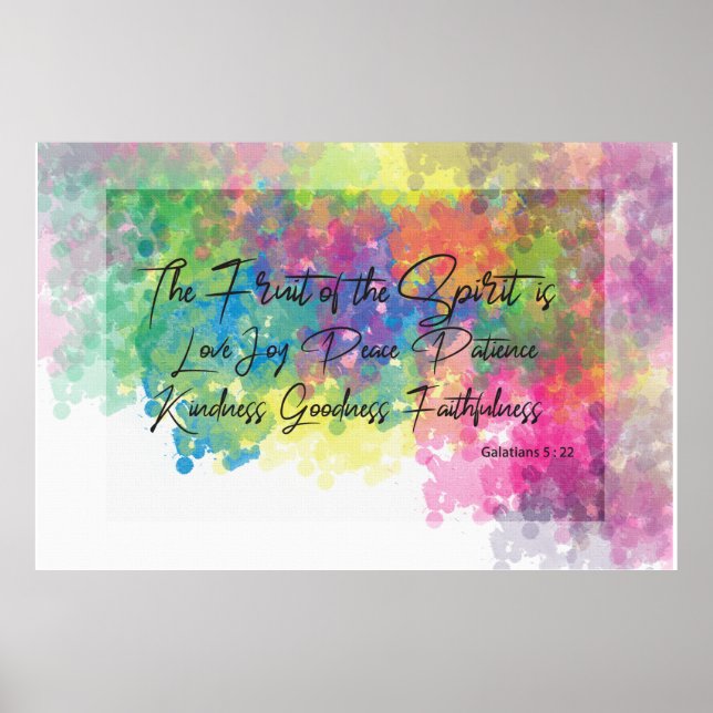The Fruit of the Spirit - Galatians 5 Poster (Front)