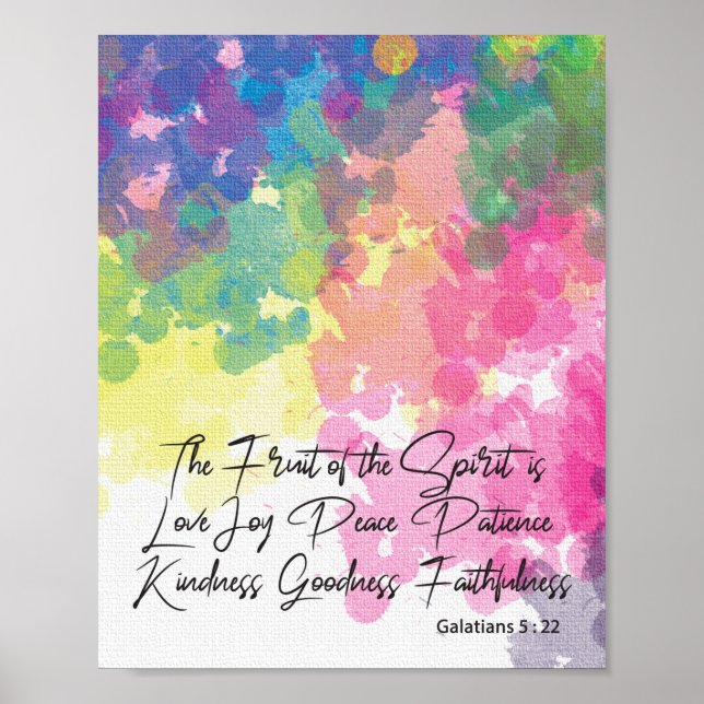 The Fruit of the Spirit - Galatians 5 Poster (Front)