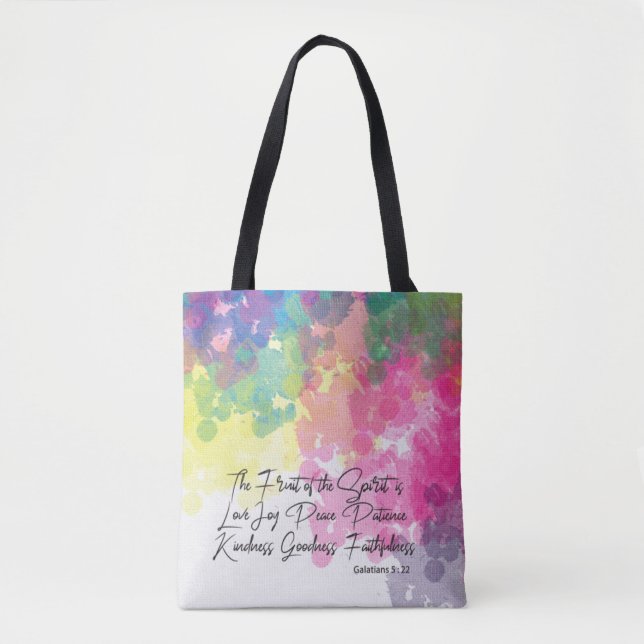 The Fruit of the Spirit - Galatians 5 Tote Bag (Front)