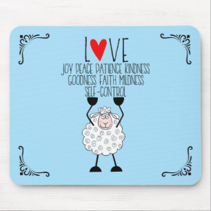 “The Fruitages of the Spirit” Sheep  Mouse Pad