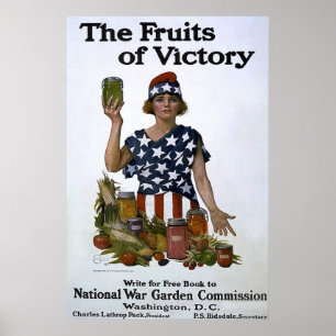 The Fruits of Victory ~ Vintage WW1 Poster