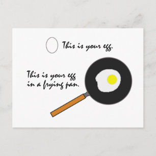 The Frying Pan funny postcard