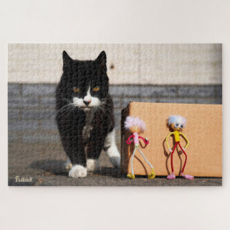 The Fubby's hide from the cat Ping. Jigsaw Puzzle