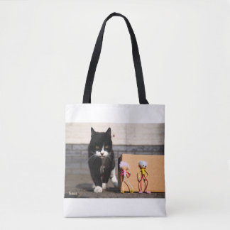 The Fubby's hide from the cat Ping. Tote Bag