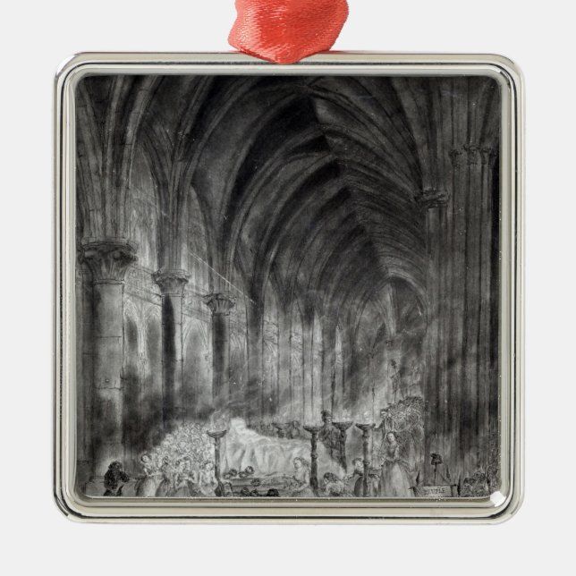 The Funeral of Jean Paul Marat Metal Ornament (Front)