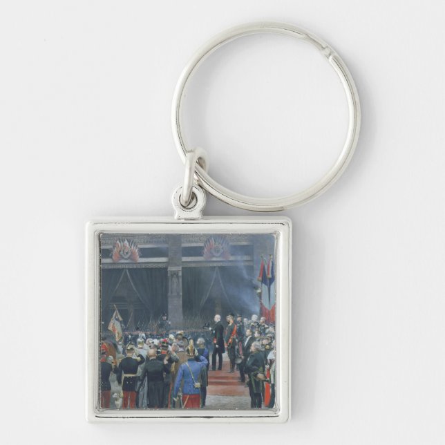 The Funeral of Louis Pasteur Keychain (Front)