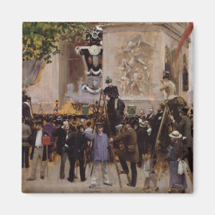 The Funeral of Victor Hugo Magnet