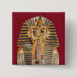 The funerary mask of Tutankhamun 2 Inch Square Button