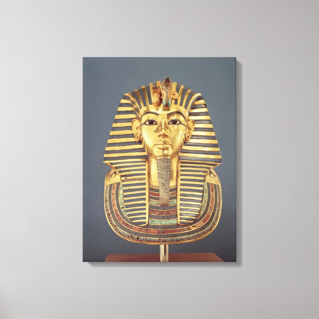 The funerary mask of Tutankhamun Canvas Print (Front)