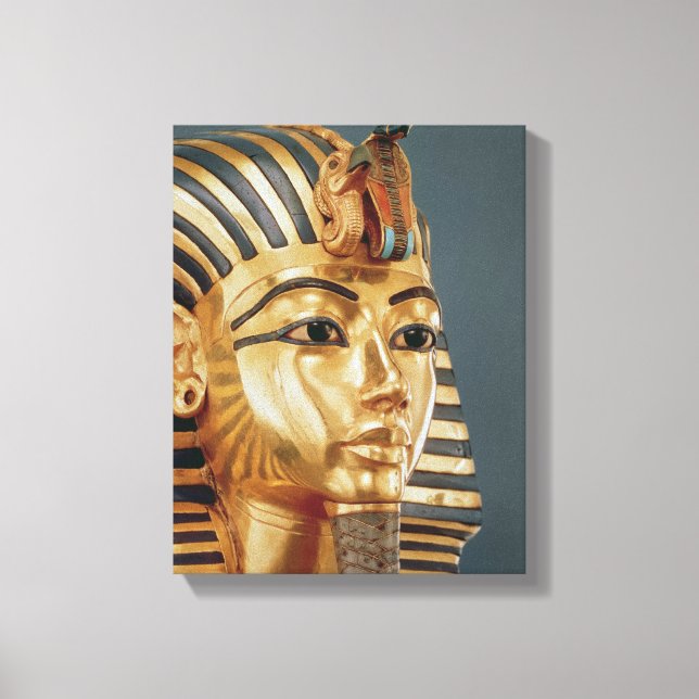 The funerary mask of Tutankhamun Canvas Print (Front)