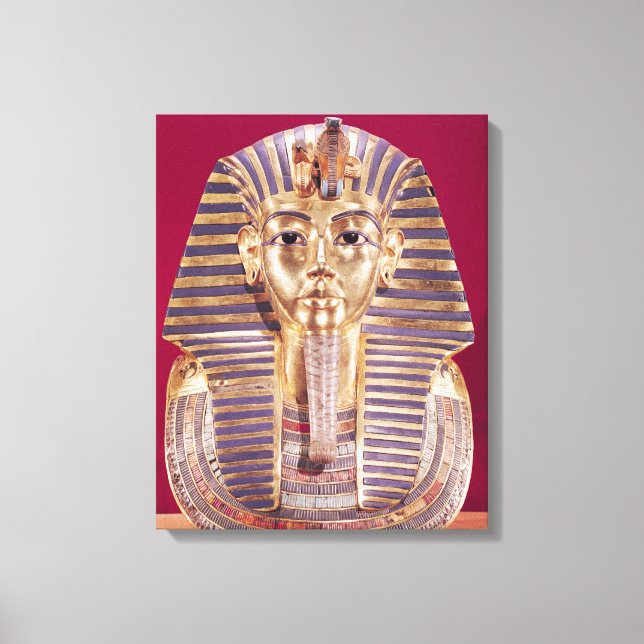The funerary mask of Tutankhamun Canvas Print (Front)