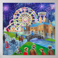 the FunFair oil painting Gordon Bruce art