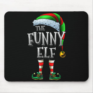 The Funny Elf Shirt Matching Family Funny Christma Mouse Pad