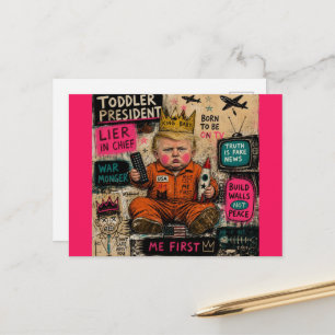 The Funny Toddler President Postcard