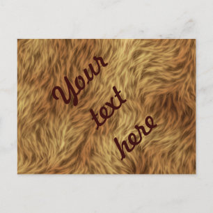 The fur collection - Shaggy Fur Postcard
