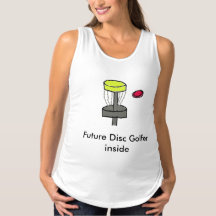 The Future Disc Golfer Inside maternity shirt