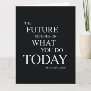 The Future Inspirational Motivational Quote Card