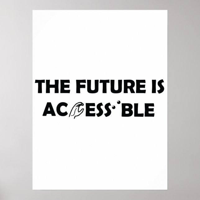 The Future Is Accessible ASL Sign Language Braille (Front)