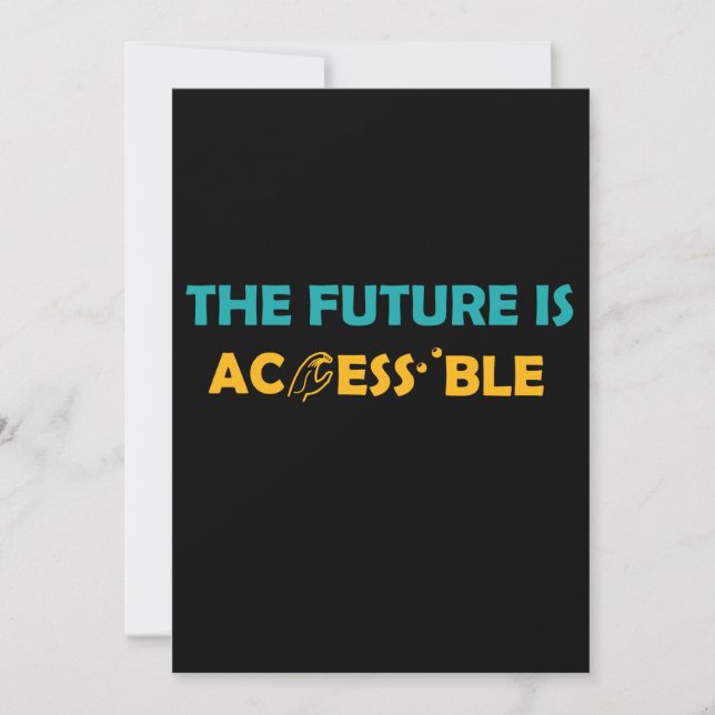 The Future Is Accessible ASL Sign Language Braille (Front)
