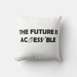 The Future Is Accessible ASL Sign Language Braille Throw Pillow