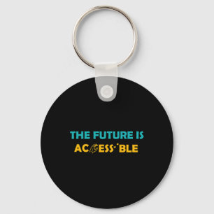 The Future Is Accessible Braille American Sign Lan Keychain