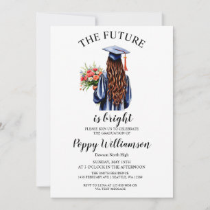 The Future Is Bright Graduation Party Invitation