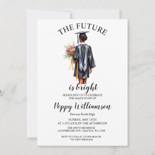 The Future Is Bright Graduation Party Invitation