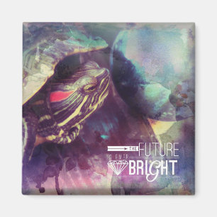 The Future is Bright Turtle Magnet