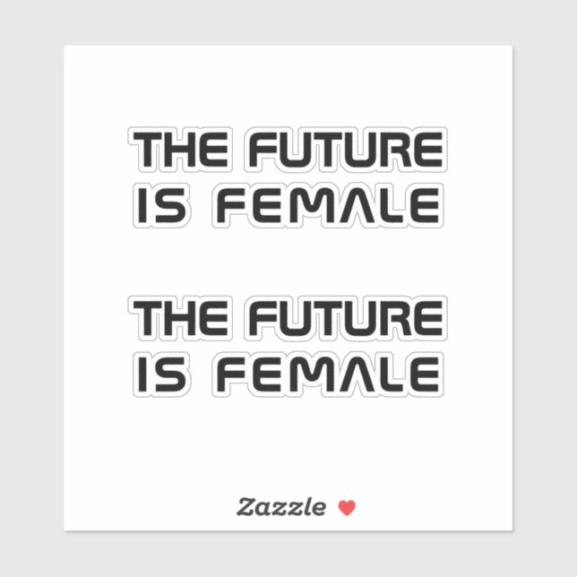 The future is female black modern typography 2 (Sheet)