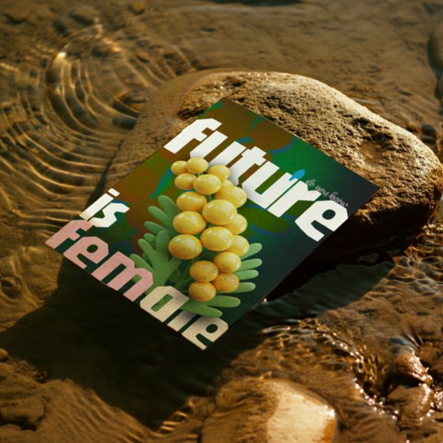 The Future Is Female Greeting Card – Dark Edition (Creator Uploaded)