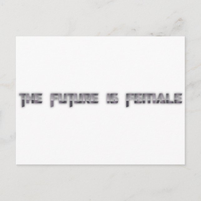 the future is female postcard (Front)